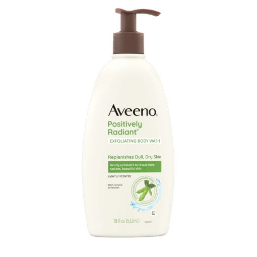 美國 Aveeno Positively Radiant® 煥發去角質沐浴露 532ml