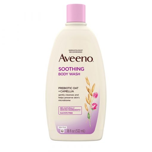 美國 Aveeno 舒緩沐浴露 益生元燕麥+山茶花 532ml