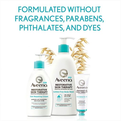 美國 Aveeno 修復肌膚護理 燕麥修護霜 340g - Image 2