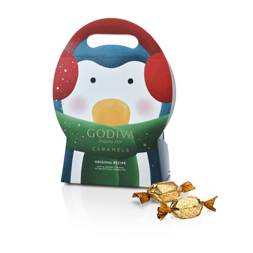 [季節限定]美國 GODIVA 焦糖牛奶朱古力 企鵝袋