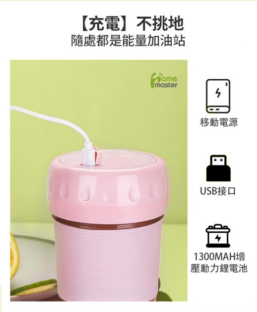 [訂]HOME MASTER 多功能無線便攜榨汁杯 - Image 3