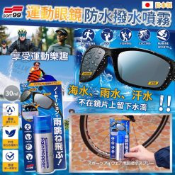 日本製Soft99運動眼鏡防水潑水噴霧30ml