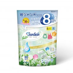 [現貨]日本BON BON銀離子抗菌啫喱洗衣珠 (40粒*2包=80粒) - 鈴蘭清香